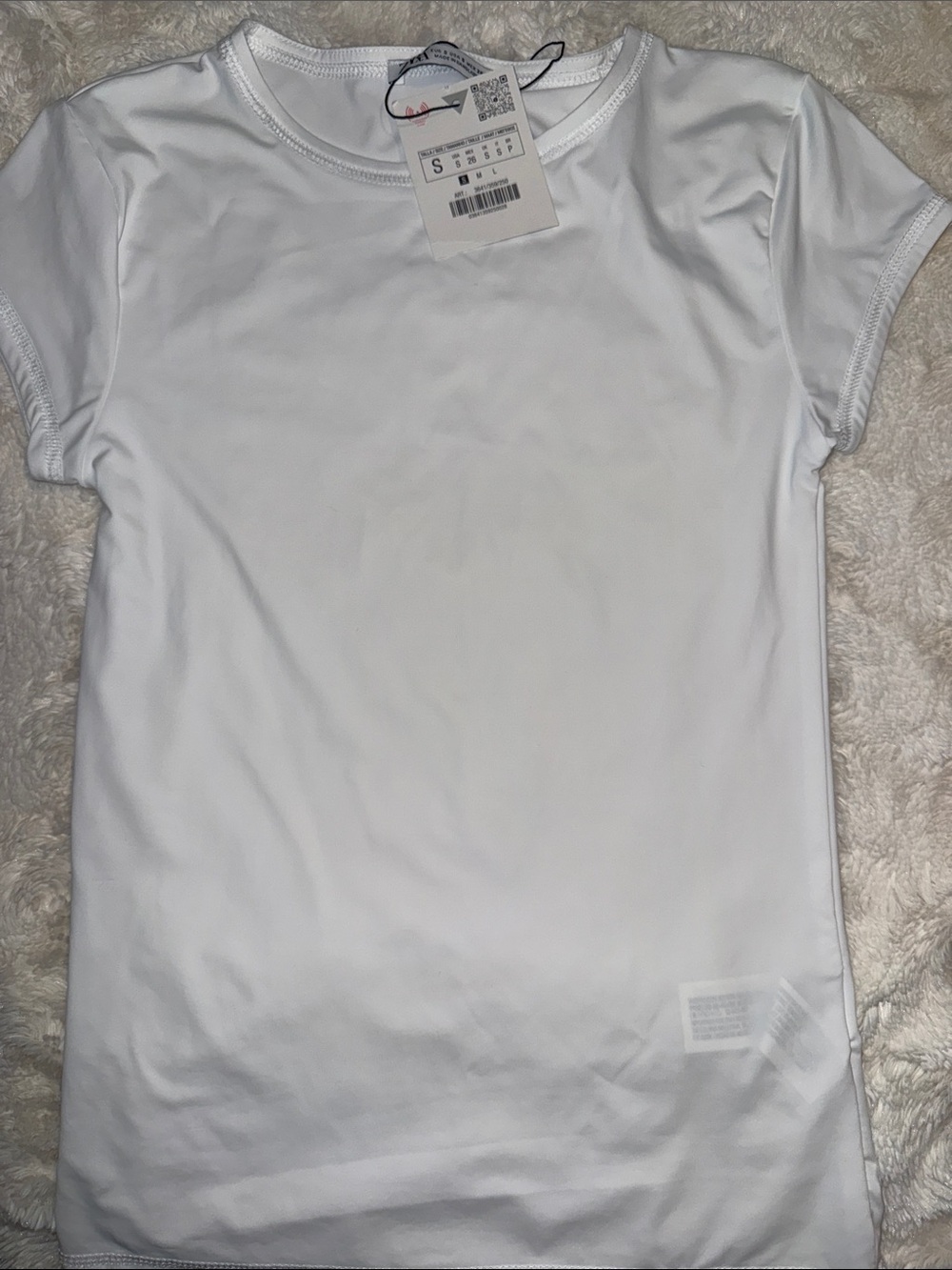 Zara Women’s White Short-Sleeve Tee - Classic Basic